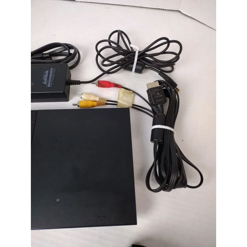 Sony Black Gaming Console with Controller